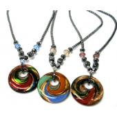 Murano Chamilia Charms Pendant Necklace Hematite